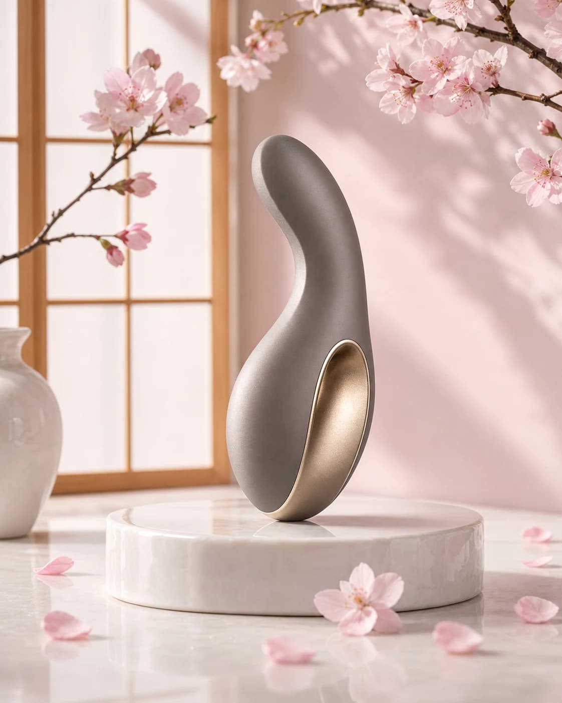 Masseur en forme de galet Rituel dans une ambiance sakura